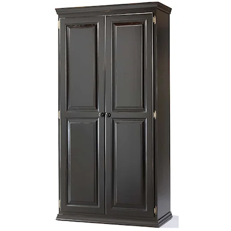 Pine 2 Door Pantry with 4 Adjustable Shelves